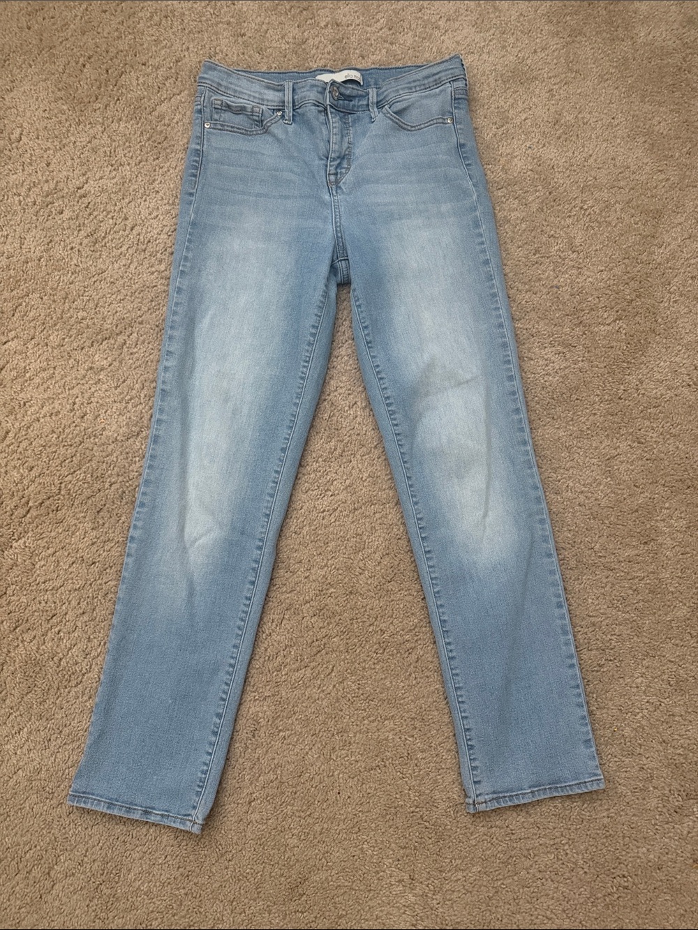 Ella Moss Light Wash Straight-Leg Women's Jeans